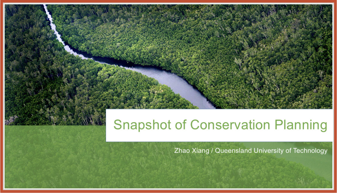 A Quick Introduction On Systematic Conservation Planning | Zhao Xiang